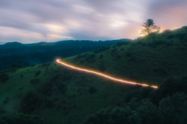 Gökkuşağı yolları manzarayı ele geçirdi