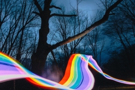 Gökkuşağı yolları manzarayı ele geçirdi