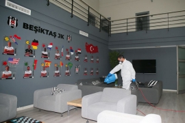 Beşiktaş'ta dezenfekte çalışması