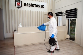 Beşiktaş'ta dezenfekte çalışması