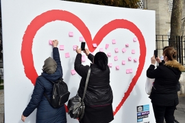 Sevgililer Beşiktaş'ta aşklarını tazeledi