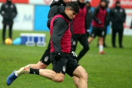 Sağanak yağmur altında antrenman