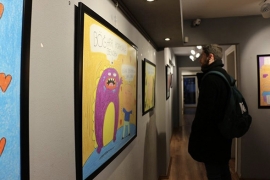 Pastel Adam resim sergisi La Visione Art Gallery'de