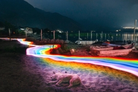 Gökkuşağı yolları manzarayı ele geçirdi