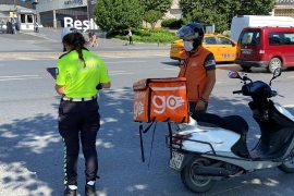 Beşiktaş'ta motosikletlilere yönelik denetim