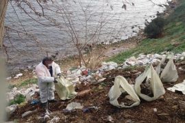 İBB, Adalar'da 25 ton çöp topladı