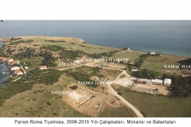 Parion Antik Kenti ve ihtişamının simgesi Roma Tiyatrosu