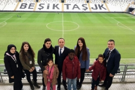 Şehit çocukları Vodafone Park’taydı