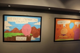 Pastel Adam resim sergisi La Visione Art Gallery'de