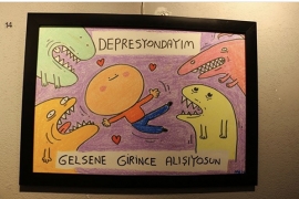 Pastel Adam resim sergisi La Visione Art Gallery'de