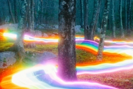 Gökkuşağı yolları manzarayı ele geçirdi