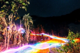 Gökkuşağı yolları manzarayı ele geçirdi