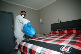 Beşiktaş'ta dezenfekte çalışması