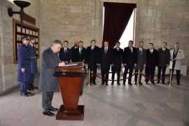 Başkan Çebi ve yönetim kurulundan Anıtkabir ziyaretei