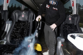 Beşiktaş'ta dezenfekte çalışması