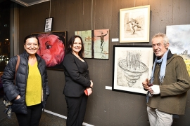 Boğaziçi Üniversitesi öğrencilerine umut olan Haller I Hayaller: Uyumsuz Zamanlarda Dirençlik Sergisinin açılışında eserlere büyük ilgi