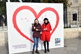 Sevgililer Beşiktaş'ta aşklarını tazeledi