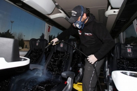 Beşiktaş'ta dezenfekte çalışması