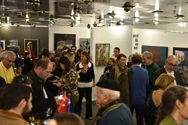 Boğaziçi Üniversitesi öğrencilerine umut olan Haller I Hayaller: Uyumsuz Zamanlarda Dirençlik Sergisinin açılışında eserlere büyük ilgi