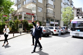 Beşiktaş'ta ilk adım yürüyüşü bu yıl mobil kortejle düzenlendi