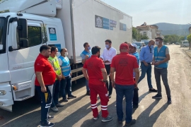 Başkan Akpolat, Milas’ta Belediye ekiplerine destek verdi