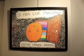 Pastel Adam resim sergisi La Visione Art Gallery'de