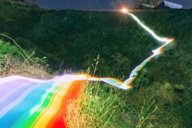 Gökkuşağı yolları manzarayı ele geçirdi