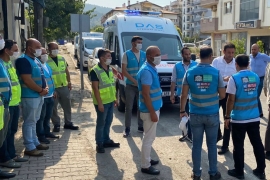 Başkan Akpolat, Milas’ta Belediye ekiplerine destek verdi