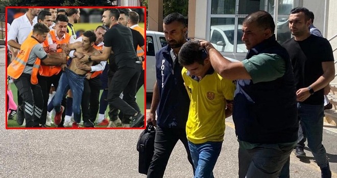 Beşiktaşlı futbolculara saldıran taraftar adliyeye sevk edildi