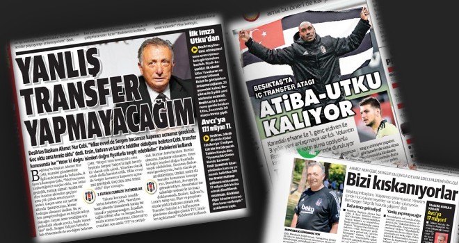 Beşiktaş transfer gündemi manşetlerde