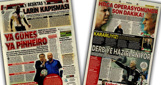 Manşetlerle Beşiktaş! (15 Aralık)