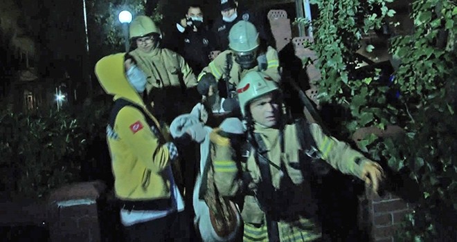 Nispetiye Caddesi'nde gece yangın paniği