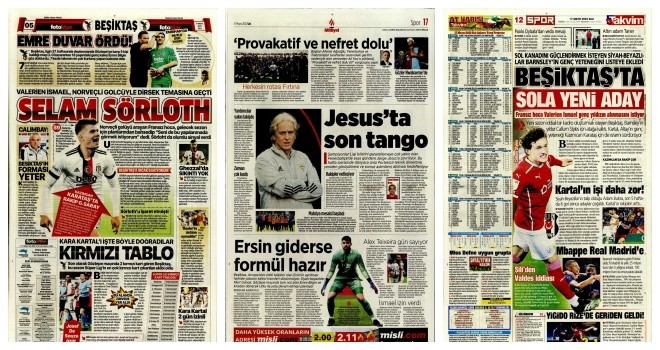 Spor manşetleri (17 Mayıs 2022)
