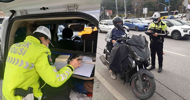 Beşiktaş'ta motosiklet sürücülerine yönelik denetim