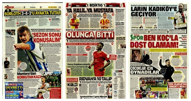 Spor manşetleri (15 Nisan 2022)