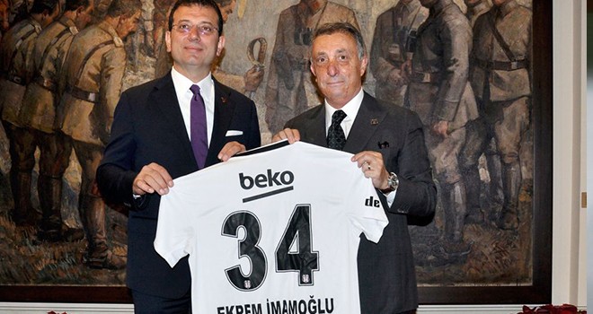 Beşiktaş Başkanı Çebi'den İBB Başkanı İmamoğlu'na ziyaret