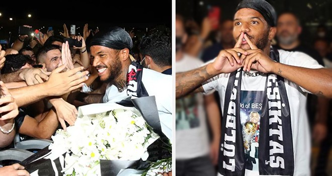 Beşiktaş taraftarından Rosier'e coşkulu karşılama