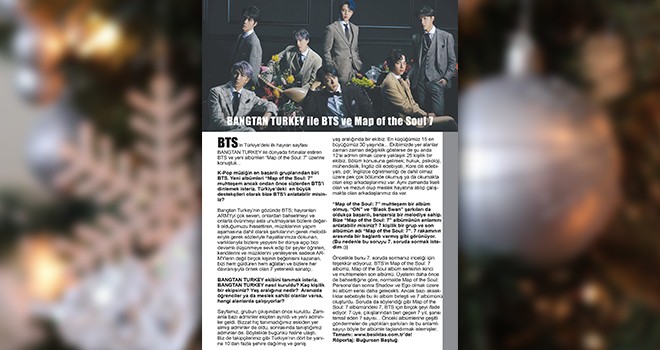 2020 özeti: BANGTAN TURKEY ile BTS ve Map of the Soul 7 sohbetleri