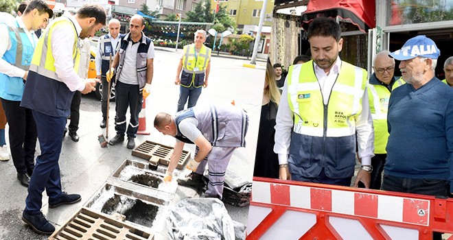 Emekçilerle bahar temizliği yaptı