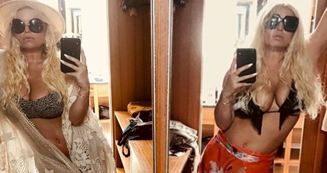 Bahamalar’da üstsüz selfie