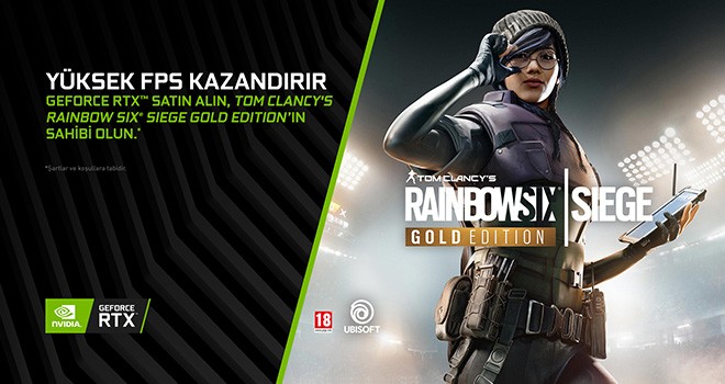 Mega-Hit Tom Clancy’s Rainbow Six Siege GeForce RTX GPU’larıyla birlikte geliyor