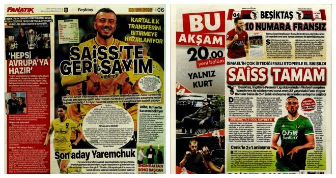 Spor manşetleri (3 Haziran 2022)