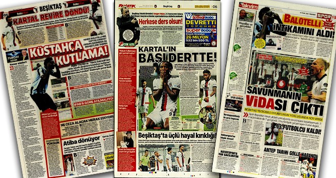 Beşiktaş manşetleri (23 Eylül)