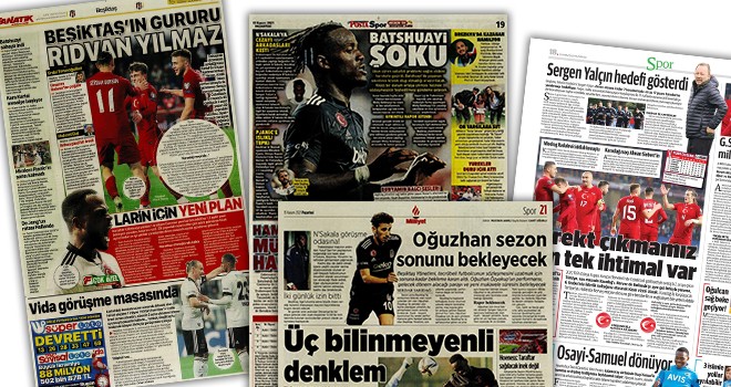 Manşetlerle Beşiktaş! (15 Kasım)