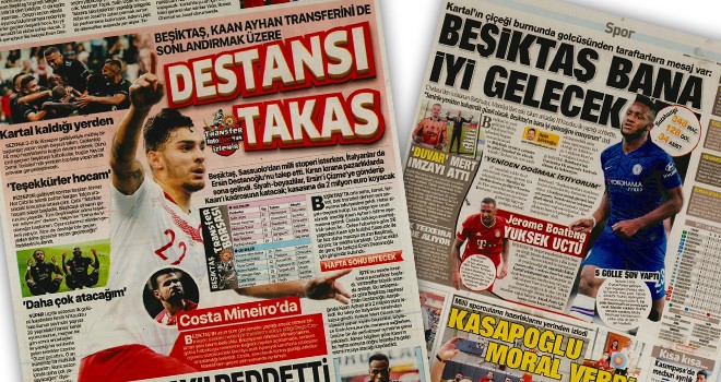 Beşiktaş manşetleri (16 Ağustos)