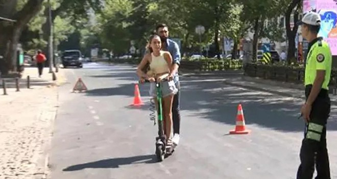 Beşiktaş'ta scooter denetimi! Cezalar kesildi