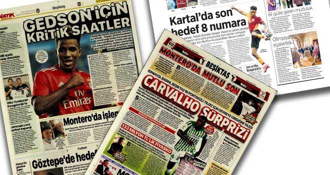 Beşiktaş manşetleri (1 Eylül)