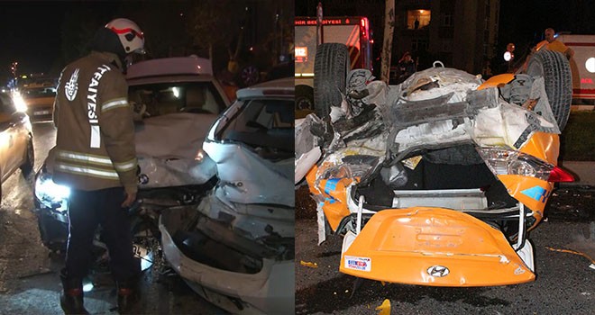 Beşiktaş'ta zincirleme kaza! Araçlar birbirine girdi