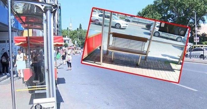 Vatandaşların Beşiktaş'taki otobüs durağı isyanı!