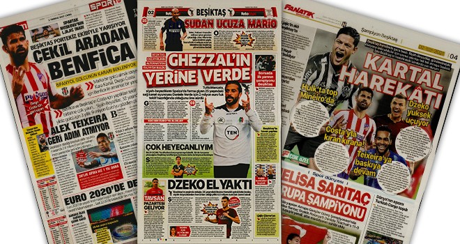 Günün Beşiktaş manşetleri (2 Temmuz)